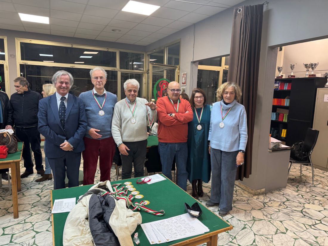 Premiazione di un campionato regionale ligure